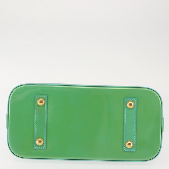 LOUIS VUITTON Monogram Vernis Alma PM Bag Tyu Luco Words M91694 LV Auth 144106