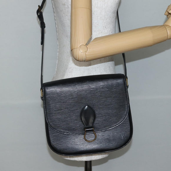 LOUIS VUITTON Epi Monogram Saint Cloud GM Bag Black Noir M52192 LV Auth 144110
