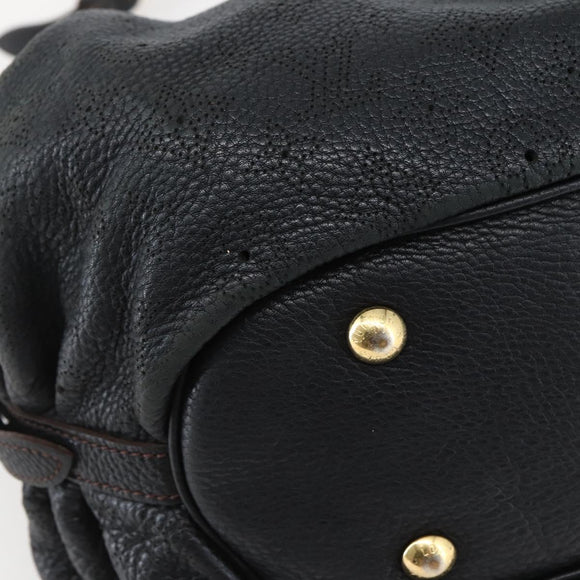 LOUIS VUITTON Monogram Mahina XS Shoulder Bag Black M95660 LV Auth 144112