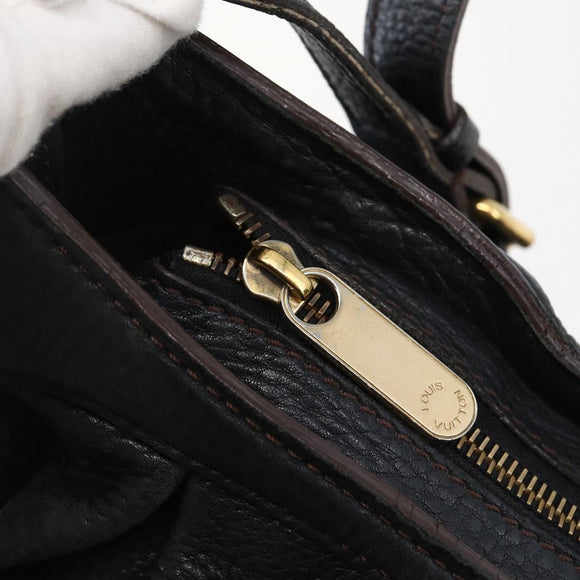 LOUIS VUITTON Monogram Mahina XS Shoulder Bag Black M95660 LV Auth 144112