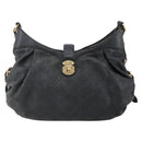 LOUIS VUITTON Monogram Mahina XS Shoulder Bag Black M95660 LV Auth 144112-2