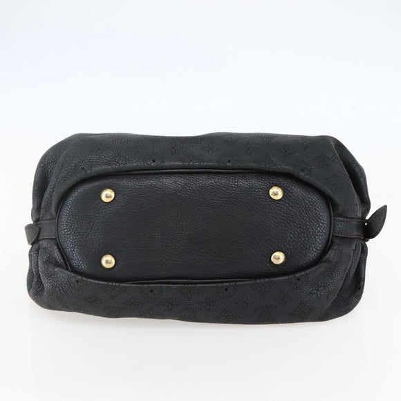 LOUIS VUITTON Monogram Mahina XS Shoulder Bag Black M95660 LV Auth 144112