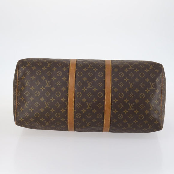 LOUIS VUITTON Monogram Keepall 55 Boston Bag M41424 LV Auth 144117