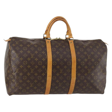LOUIS VUITTON Monogram Keepall 55 Boston Bag M41424 LV Auth 144118
