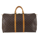 LOUIS VUITTON Monogram Keepall 55 Boston Bag M41424 LV Auth 144118-13