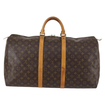 LOUIS VUITTON Monogram Keepall 55 Boston Bag M41424 LV Auth 144118 - 0