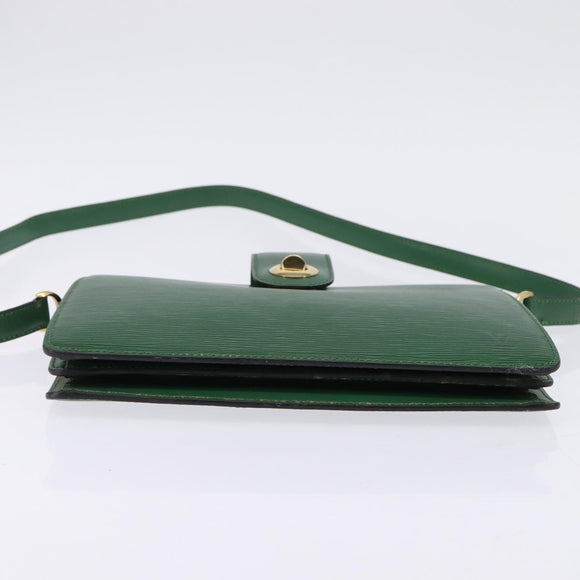 LOUIS VUITTON Epi Capuchin Shoulder Bag Green M52344 LV Auth 144120