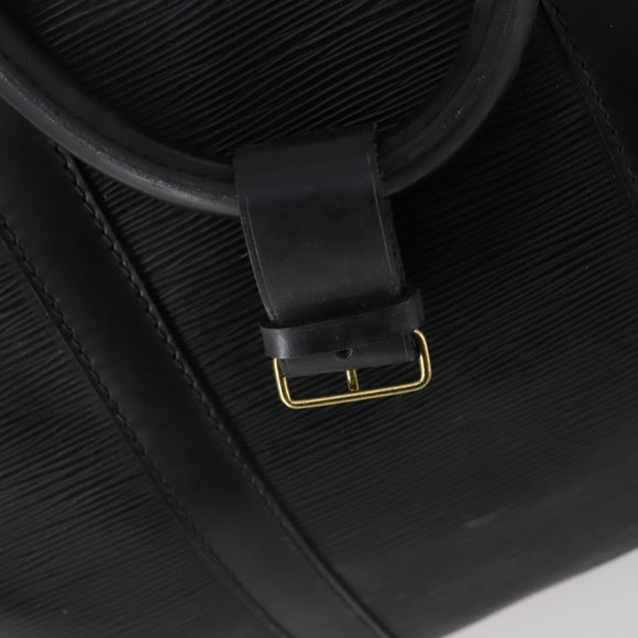 LOUIS VUITTON Epi Keepall 55 Boston Bag Noir Black M42952 LV Auth 144122