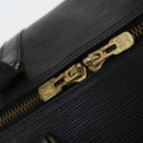 LOUIS VUITTON Epi Keepall 55 Boston Bag Noir Black M42952 LV Auth 144122-17