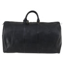 LOUIS VUITTON Epi Keepall 55 Boston Bag Noir Black M42952 LV Auth 144122-2