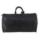 LOUIS VUITTON Epi Keepall 55 Boston Bag Noir Black M42952 LV Auth 144122-3