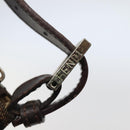 FENDI Zucca Canvas Hand Bag Brown Black Auth 144126-10