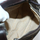 FENDI Zucca Canvas Hand Bag Brown Black Auth 144126-12