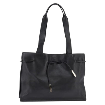 GUCCI Tote Bag Leather Black Gold 002 1053 3754 Auth 144129