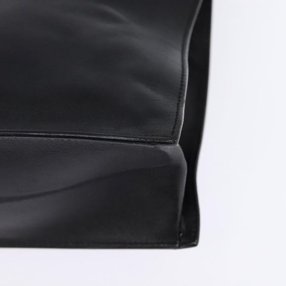 GUCCI Tote Bag Leather Black Gold 002 1053 3754 Auth 144129