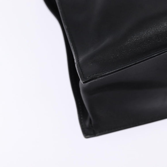 GUCCI Tote Bag Leather Black Gold 002 1053 3754 Auth 144129