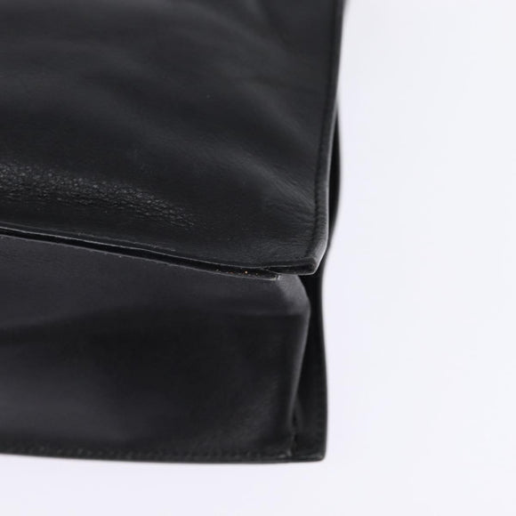 GUCCI Tote Bag Leather Black Gold 002 1053 3754 Auth 144129