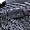 GUCCI Tote Bag Leather Black Gold 002 1053 3754 Auth 144129-14