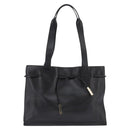 GUCCI Tote Bag Leather Black Gold 002 1053 3754 Auth 144129-2