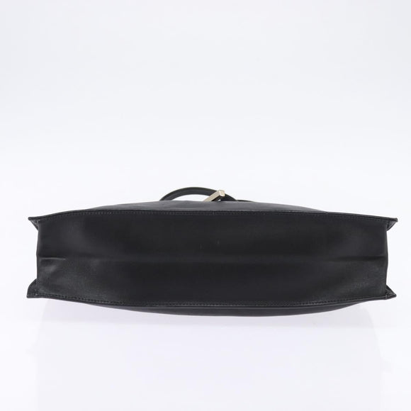 GUCCI Tote Bag Leather Black Gold 002 1053 3754 Auth 144129