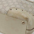 GUCCI GG Canvas Guccissima Tote Bag Leather White Gold 145993 Auth 144130-15