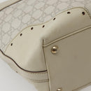 GUCCI GG Canvas Guccissima Tote Bag Leather White Gold 145993 Auth 144130-16