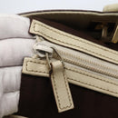 GUCCI GG Canvas Guccissima Tote Bag Leather White Gold 145993 Auth 144130-10