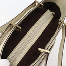 GUCCI GG Canvas Guccissima Tote Bag Leather White Gold 145993 Auth 144130-6