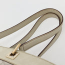 GUCCI GG Canvas Guccissima Tote Bag Leather White Gold 145993 Auth 144130-8