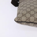 GUCCI GG Supreme Shoulder Bag PVC Beige Silver 141626 Auth 144131-9