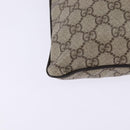 GUCCI GG Supreme Shoulder Bag PVC Beige Silver 141626 Auth 144131-15