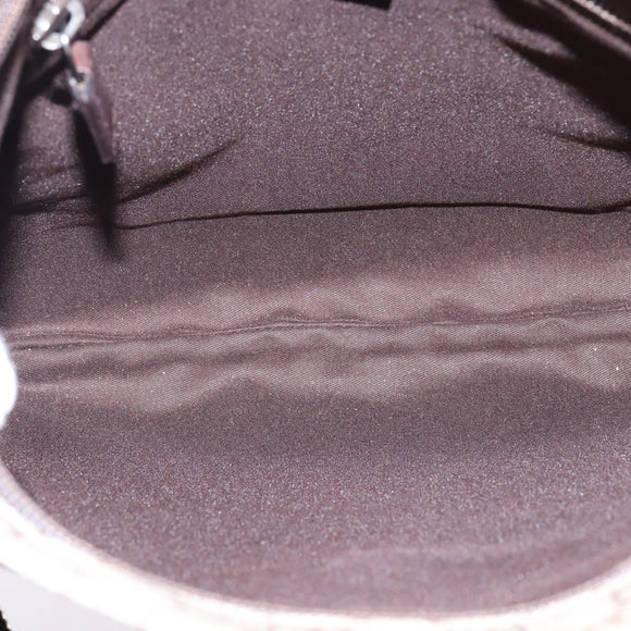 GUCCI GG Supreme Shoulder Bag PVC Beige Silver 141626 Auth 144131