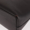 GUCCI Bamboo Shoulder Bag Leather Dark Brown Gold 001 3008 Auth 144134-11