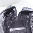 GUCCI Hand Bag Leather Black Gold Auth 144139-19