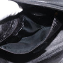 GUCCI Hand Bag Leather Black Gold Auth 144139-20