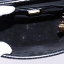 GUCCI Interlocking Shoulder Bag Leather Black Gold 001 33 0998 Auth 144140-17