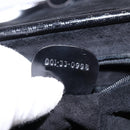 GUCCI Interlocking Shoulder Bag Leather Black Gold 001 33 0998 Auth 144140-21