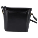 GUCCI Interlocking Shoulder Bag Leather Black Gold 001 33 0998 Auth 144140-3