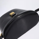 GUCCI Interlocking Shoulder Bag Leather Black Gold 001 33 0998 Auth 144140-6