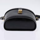 GUCCI Interlocking Shoulder Bag Leather Black Gold 001 33 0998 Auth 144140-9