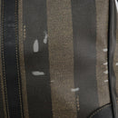 FENDI Pecan Canvas Boston Bag PVC Black Brown Auth 144142-8