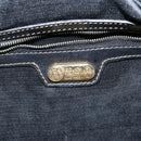 FENDI Pecan Canvas Boston Bag PVC Black Brown Auth 144142-20
