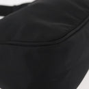 PRADA Hand Bag Nylon Black Silver Auth 144143-14
