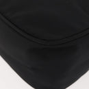 PRADA Hand Bag Nylon Black Silver Auth 144143-17