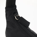 PRADA Hand Bag Nylon Black Silver Auth 144143-9