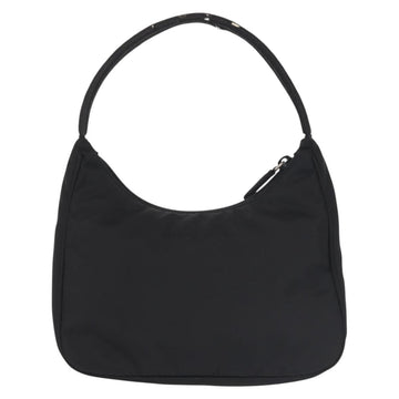 PRADA Hand Bag Nylon Black Silver Auth 144143 - 0