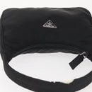 PRADA Hand Bag Nylon Black Silver Auth 144143-6