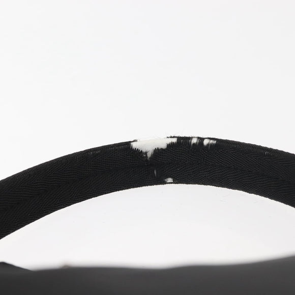 PRADA Hand Bag Nylon Black Silver Auth 144143