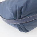PRADA Shoulder Bag Nylon Light Blue Silver Auth 144144-16