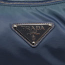 PRADA Shoulder Bag Nylon Light Blue Silver Auth 144144-17